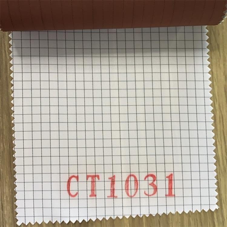 Antistatic grid white fabric